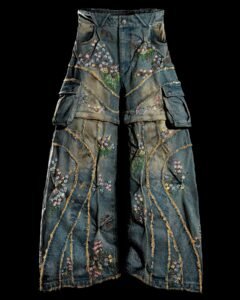 BADSON COUNTRYSIDE OVERGROWTH CONVERTIBLE DENIM PANTS