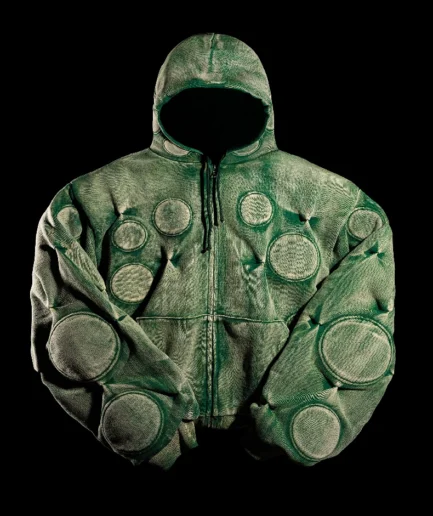 Badson Cobalt Oxygen Padded Hoodie Green